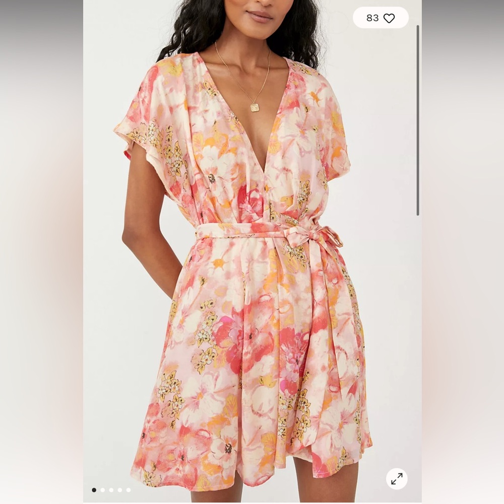 NWOT FP Freddy Tie Mini Dress - size Medium